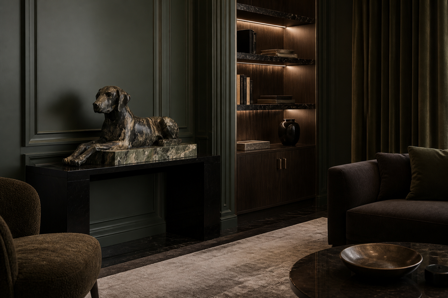 Robledal — Marble sculpture by 1-OPH