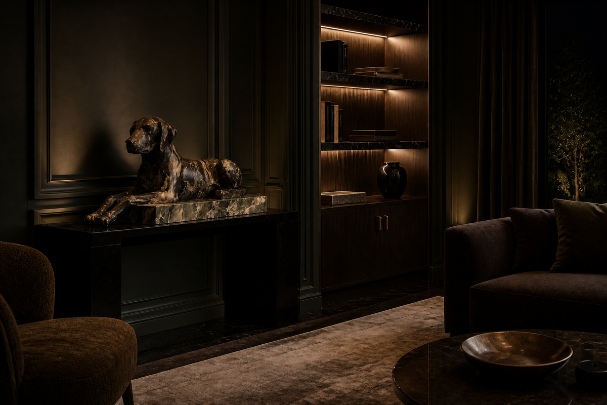 Robledal — Marble sculpture by 1-OPH