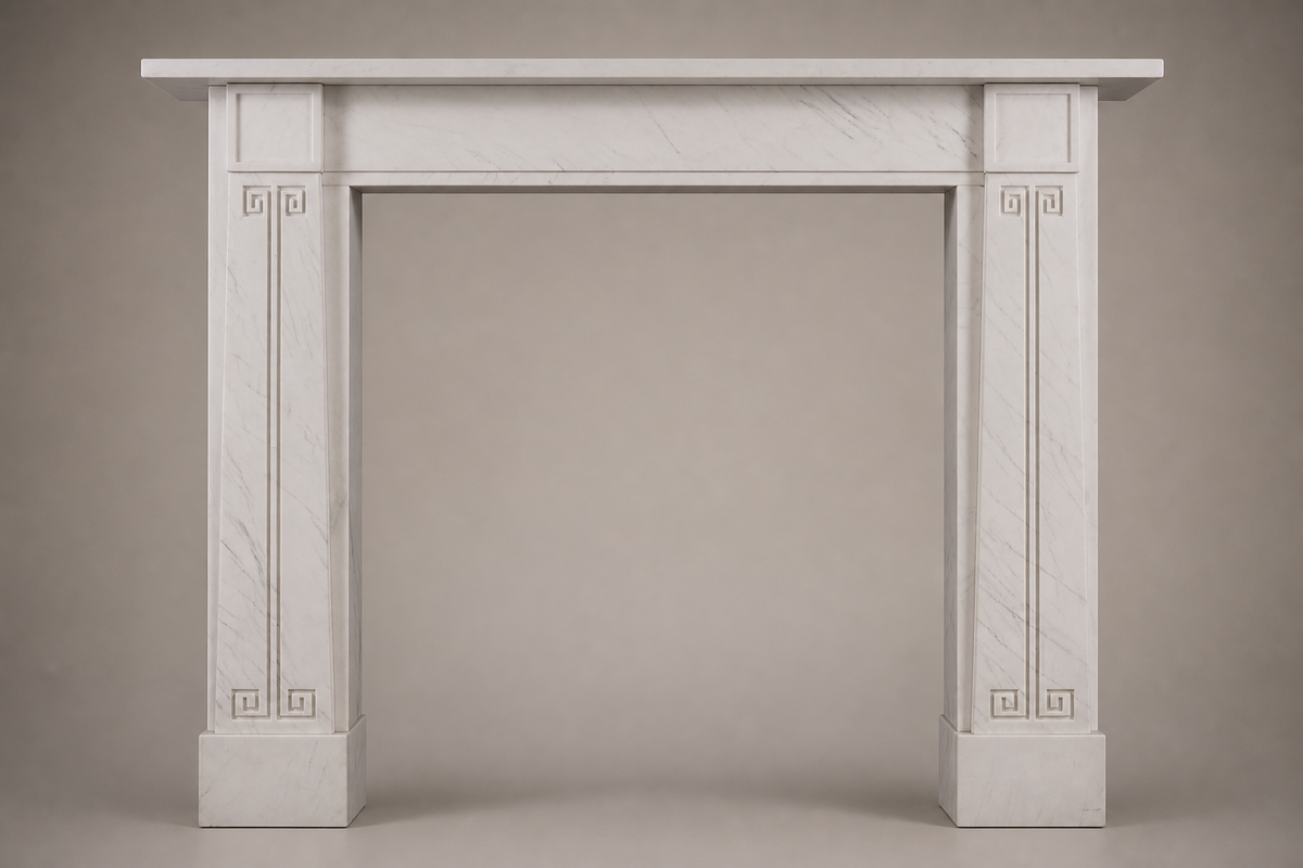 Sabah fireplace, side view showing the profile