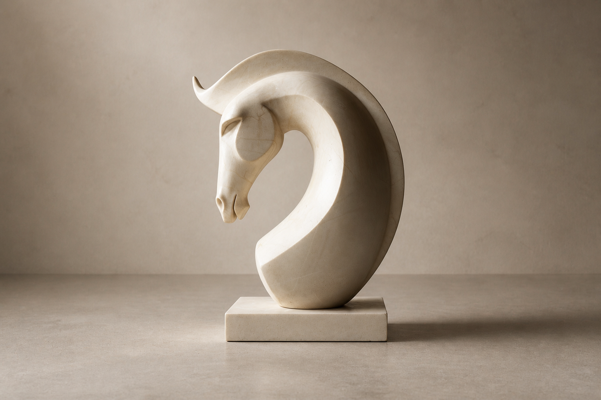 Sabana — Limestone sculpture by 1-OPH