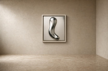Dark bronze bronze wall sculpture Lingote, stacked cast billets offset on a concealed spine, on a plaster wall.