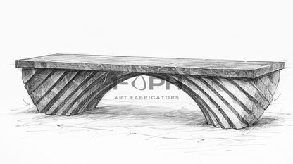 Nocturne Arch Marble Bench