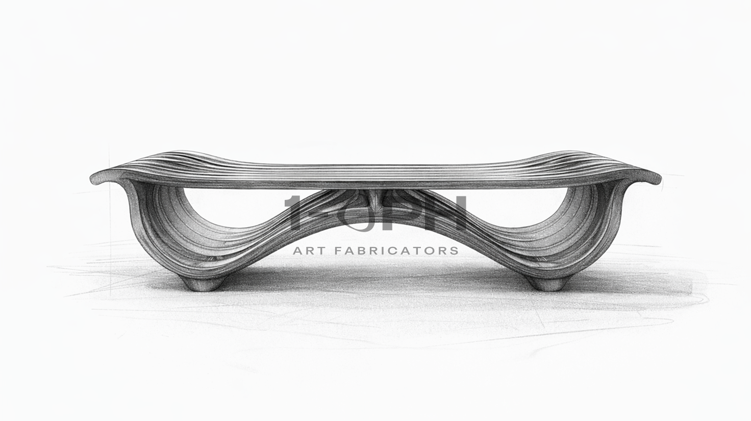 OBSIDIAN STRATA BENCH XXIV