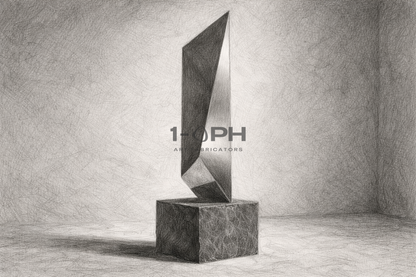 Obsidian Vector — Architectural Mirror Monolith