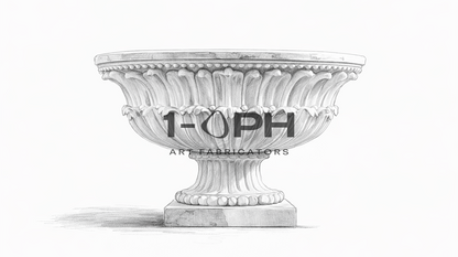 Imperial Petal Marble Urn Planter