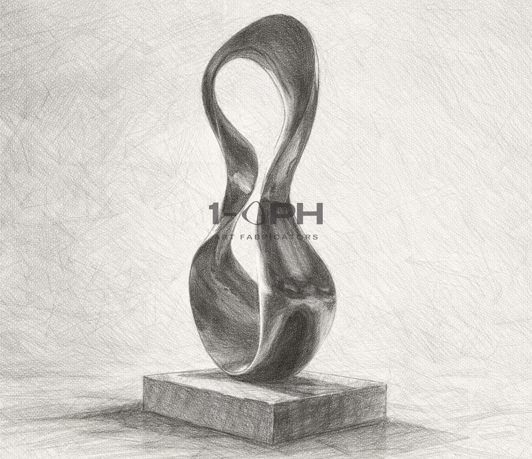 Eternal Flux — Human-Scale Polished Bronze Sculpture