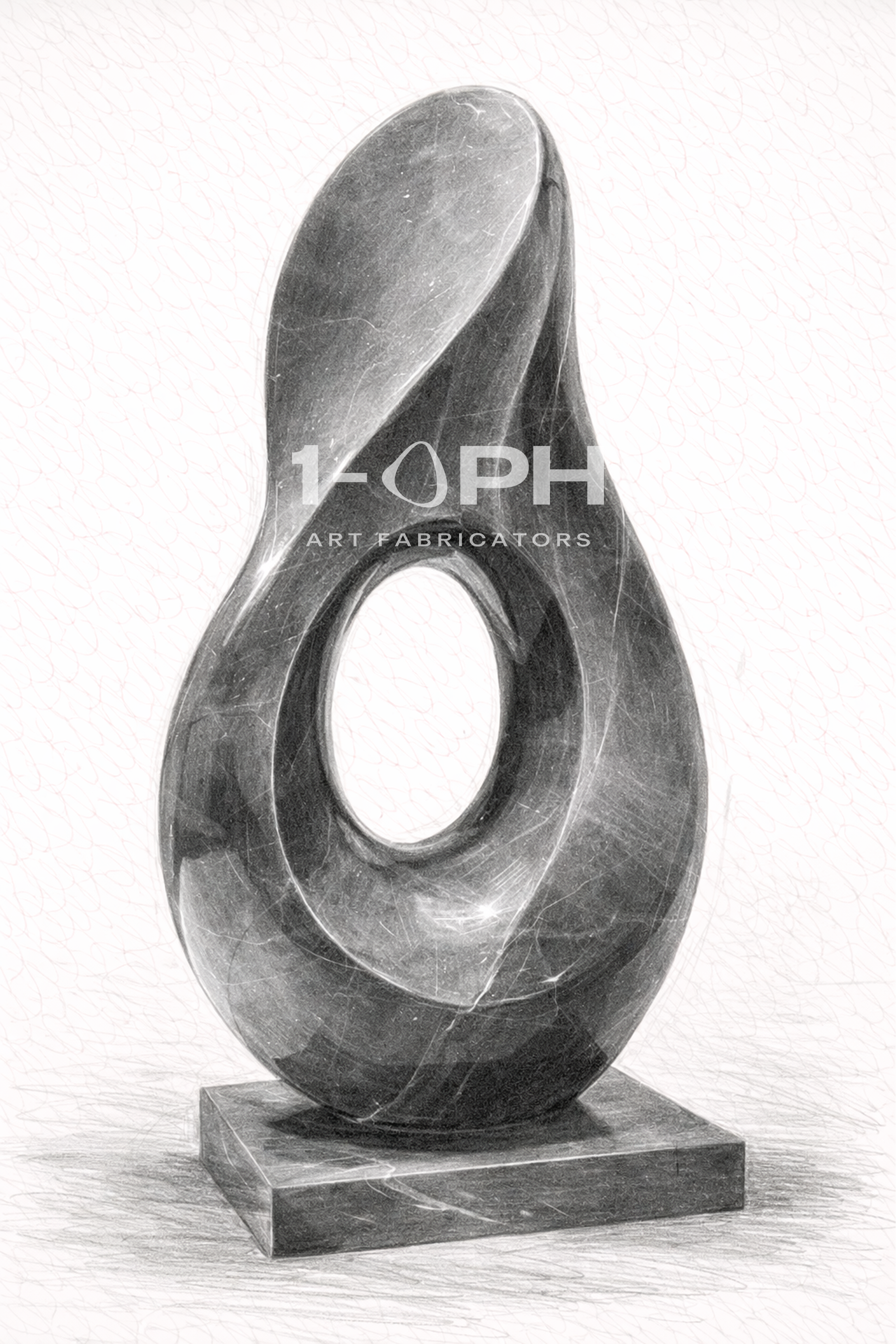 Continuum Void — Monumental Green Marble Sculpture