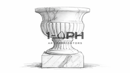 Calacatta Classic Marble Urn Planter