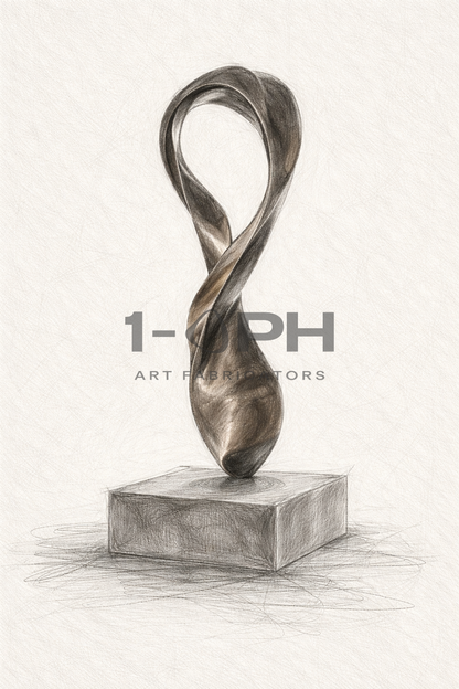 Eternal Flux II — Monumental Bronze Loop Sculpture