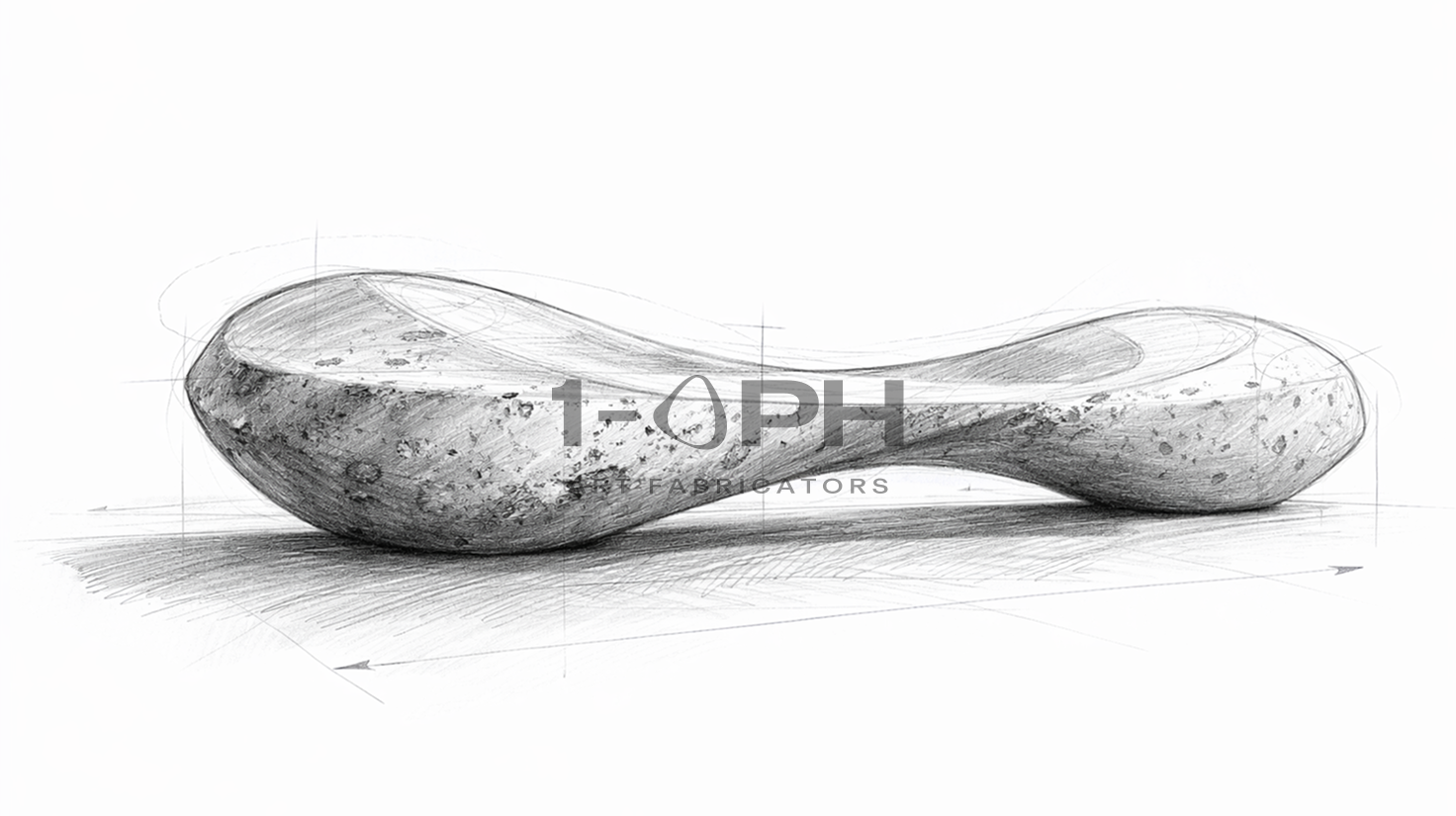 PEBBLE FLOW BENCH XIII