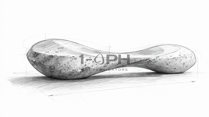 PEBBLE FLOW BENCH XIII