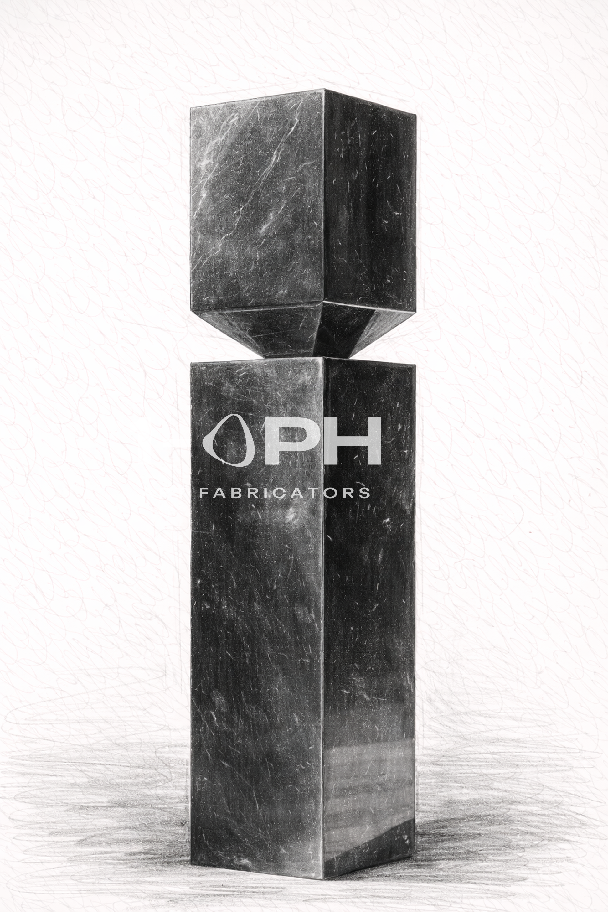 Facet Planter — Sculpted Stainless Series