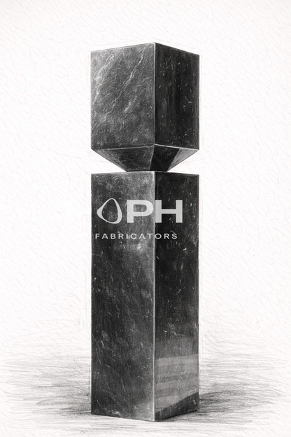 Facet Planter — Sculpted Stainless Series