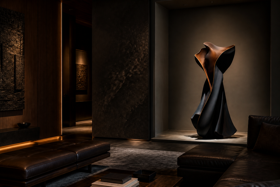 Sorgere — bronze sculpture by 1-OPH