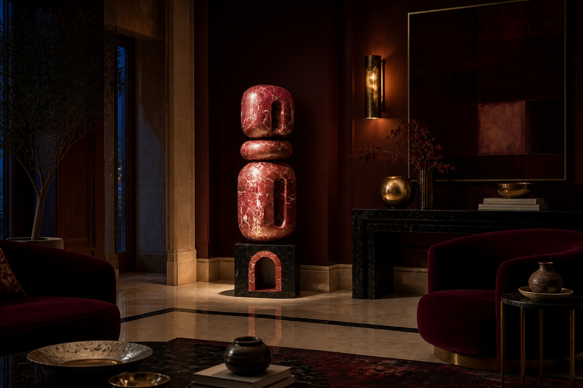 Sostegno — stone sculpture by 1-OPH