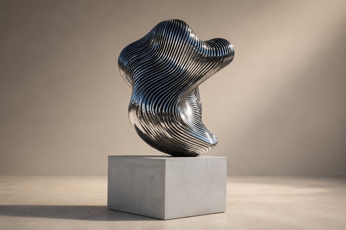 Varzea — Stainless steel sculpture by 1-OPH