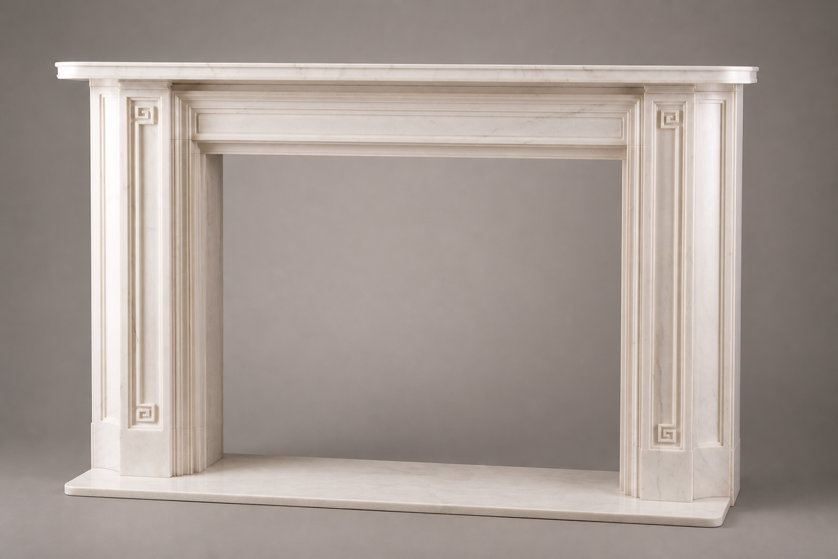 Vereda fireplace, studio view of the whole piece