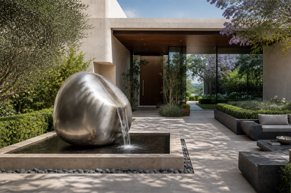 Yaku water sheet over bead-blasted stainless steel by 1-OPH