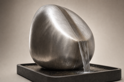 Bead-blasted satin stainless steel surface of Yaku by 1-OPH